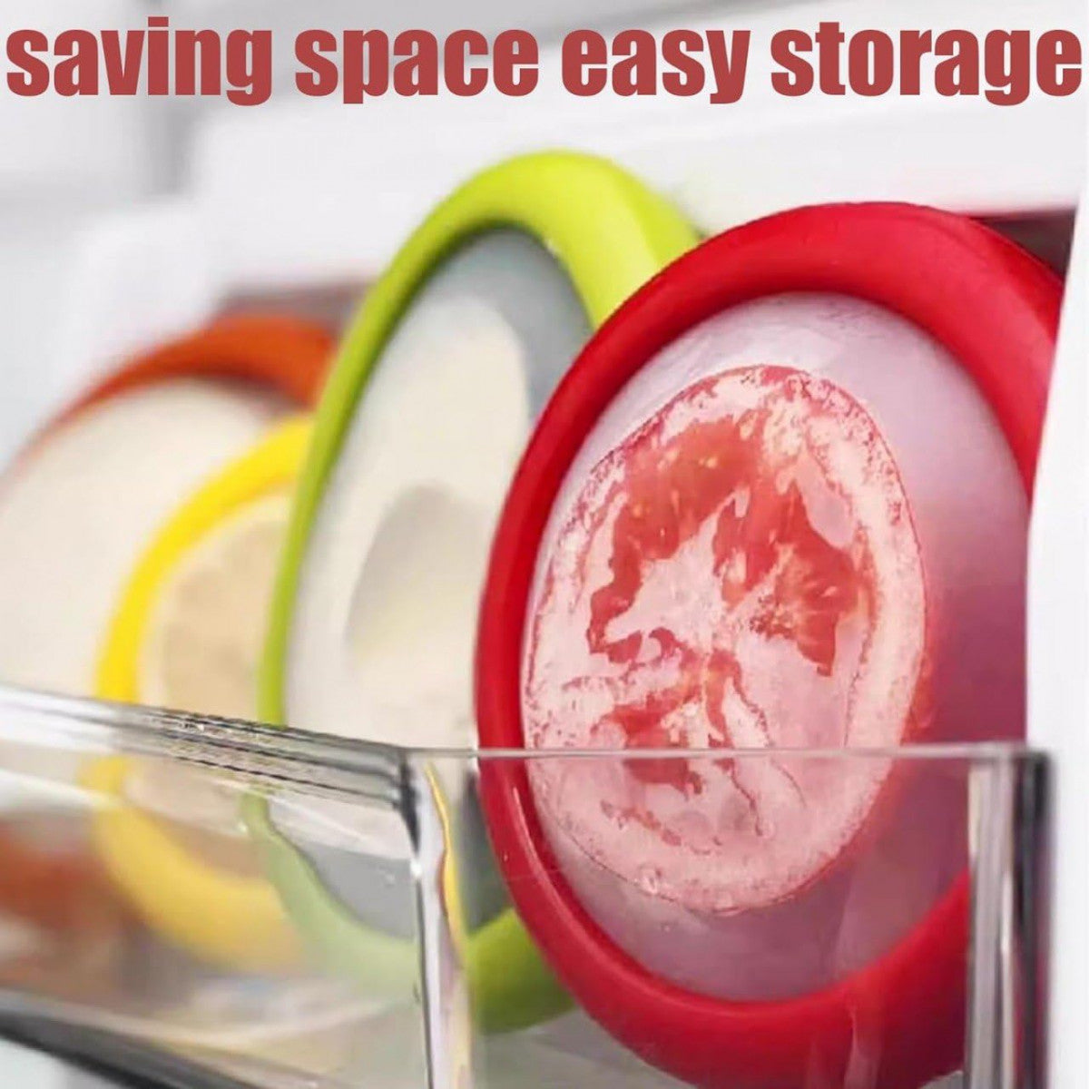 Silicone Fruit & Vegetable Storage Containers – Set of 4