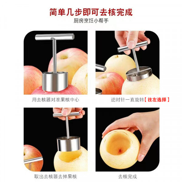 Stainless Steel Apple Core Remover & Salad Tool