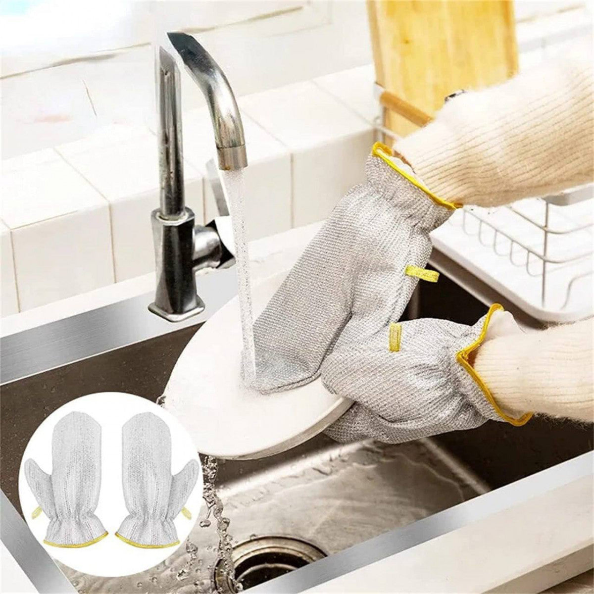 Reusable Wire Dishwashing Gloves