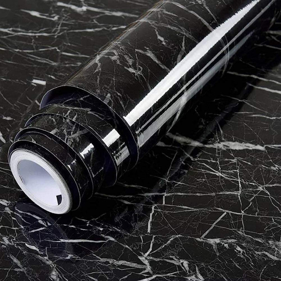 Black Marble Foil Paper