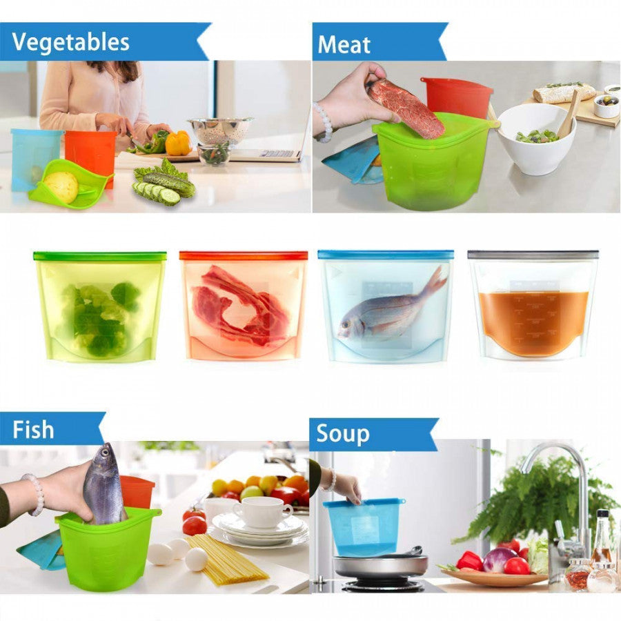 1000 ML Silicone Food Storage Bag