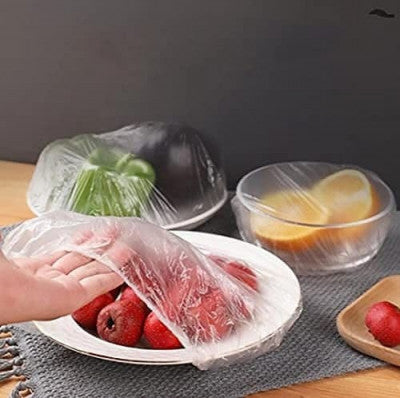 100 PCS Fresh Keeping Elastic Food Covers