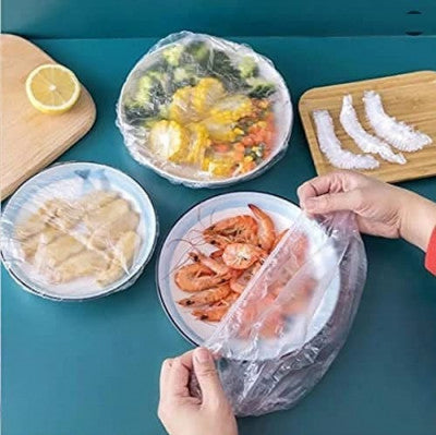 100 PCS Fresh Keeping Elastic Food Covers