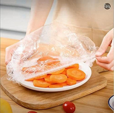 100 PCS Fresh Keeping Elastic Food Covers