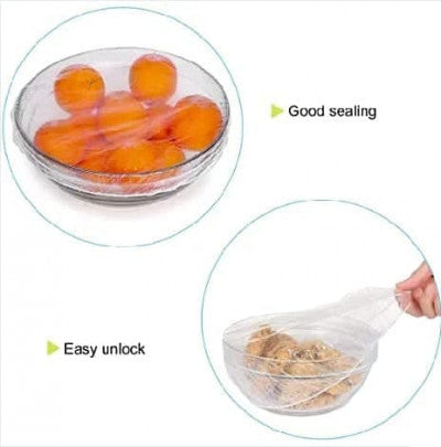 100 PCS Fresh Keeping Elastic Food Covers