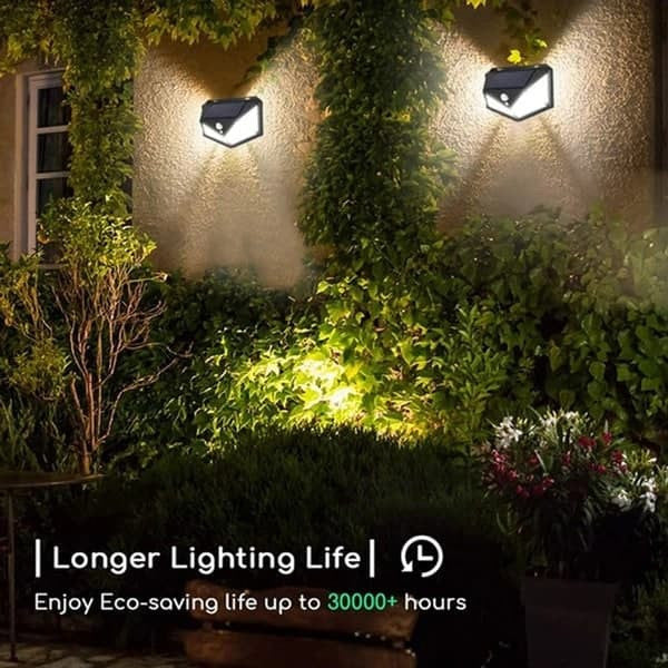 4-Sided Solar Light with PIR Motion Sensor