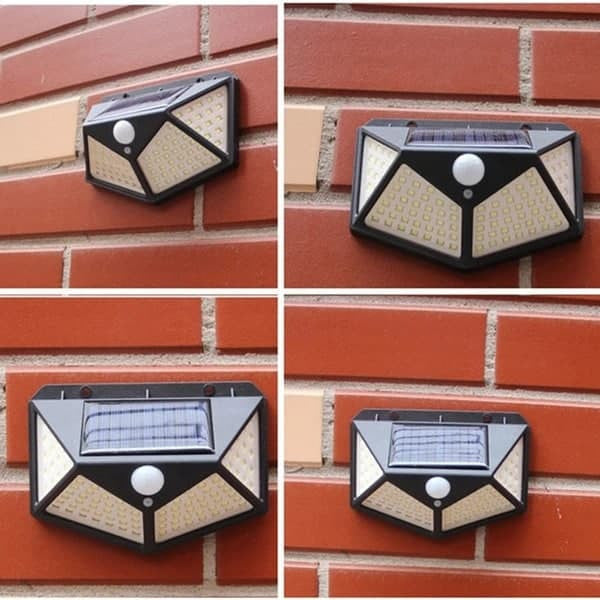 4-Sided Solar Light with PIR Motion Sensor