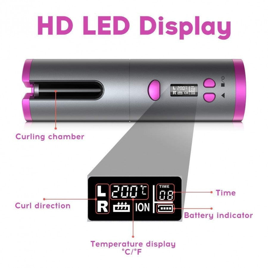 Wireless USB Auto Curler – Hassle-Free, Salon-Quality Styling Anywhere