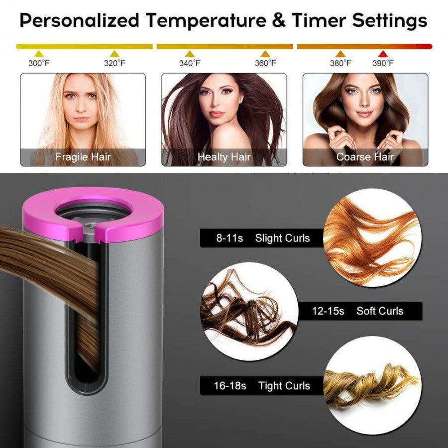 Wireless USB Auto Curler – Hassle-Free, Salon-Quality Styling Anywhere